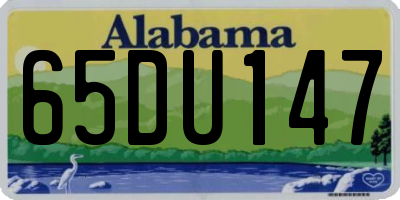 AL license plate 65DU147