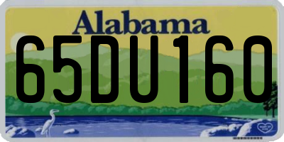 AL license plate 65DU160