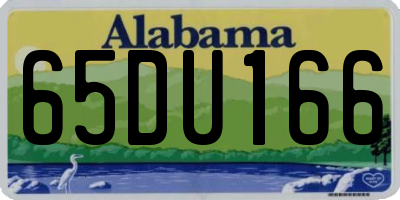 AL license plate 65DU166