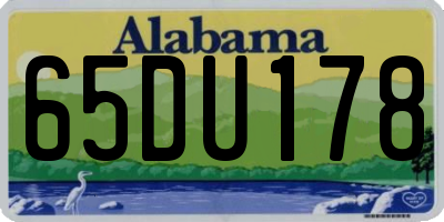 AL license plate 65DU178