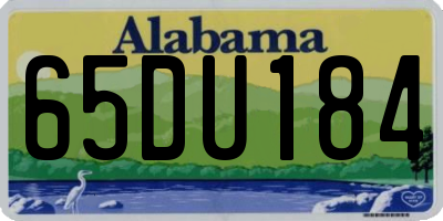 AL license plate 65DU184
