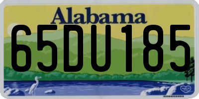 AL license plate 65DU185
