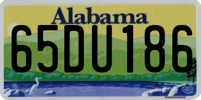 AL license plate 65DU186