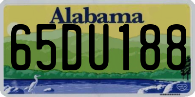 AL license plate 65DU188