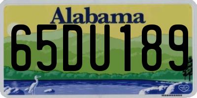 AL license plate 65DU189