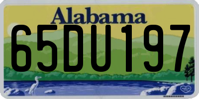 AL license plate 65DU197