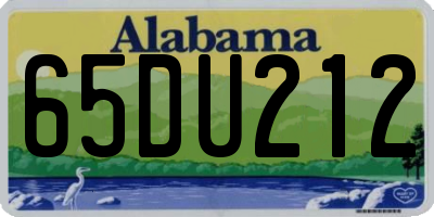 AL license plate 65DU212