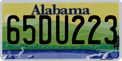 AL license plate 65DU223