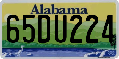 AL license plate 65DU224