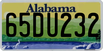 AL license plate 65DU232