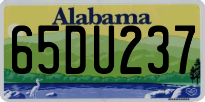 AL license plate 65DU237