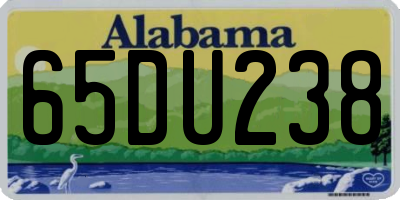 AL license plate 65DU238