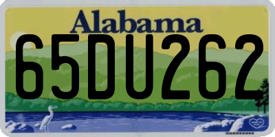 AL license plate 65DU262