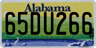 AL license plate 65DU266