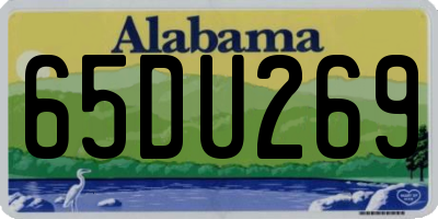 AL license plate 65DU269