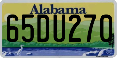 AL license plate 65DU270