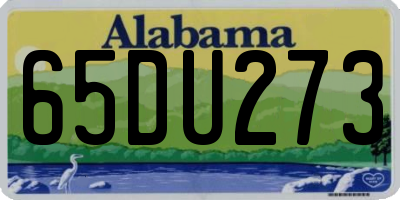 AL license plate 65DU273