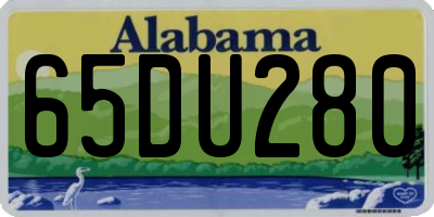 AL license plate 65DU280