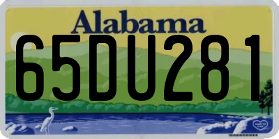AL license plate 65DU281