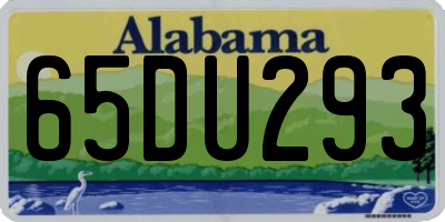 AL license plate 65DU293