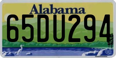 AL license plate 65DU294