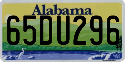AL license plate 65DU296