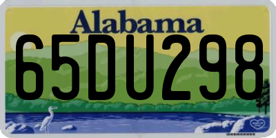 AL license plate 65DU298