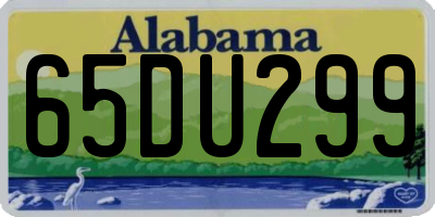 AL license plate 65DU299