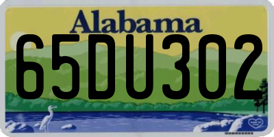 AL license plate 65DU302