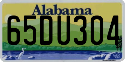AL license plate 65DU304