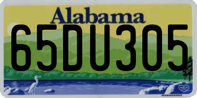 AL license plate 65DU305