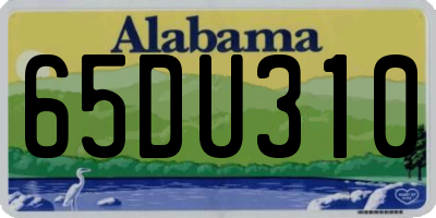 AL license plate 65DU310