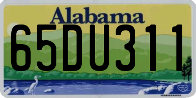 AL license plate 65DU311