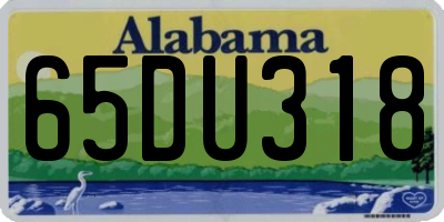 AL license plate 65DU318