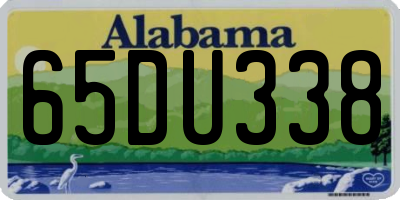 AL license plate 65DU338
