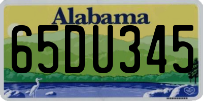 AL license plate 65DU345