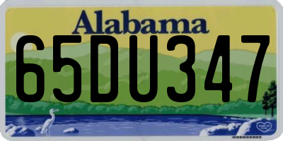 AL license plate 65DU347