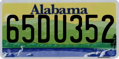 AL license plate 65DU352