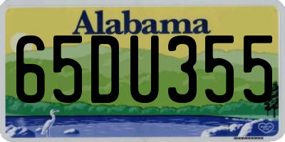 AL license plate 65DU355
