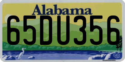 AL license plate 65DU356