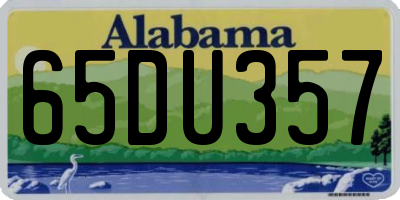 AL license plate 65DU357