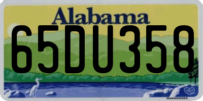 AL license plate 65DU358