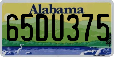 AL license plate 65DU375