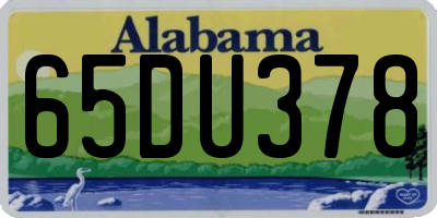 AL license plate 65DU378