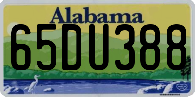 AL license plate 65DU388