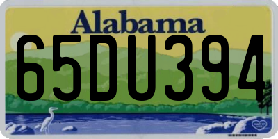 AL license plate 65DU394