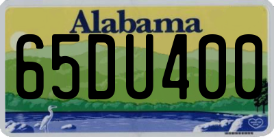 AL license plate 65DU400
