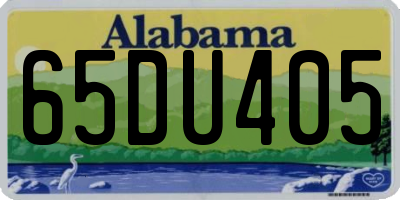 AL license plate 65DU405