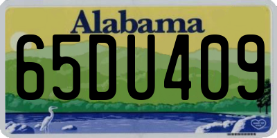 AL license plate 65DU409