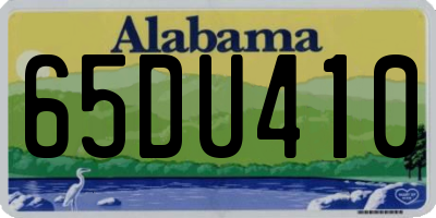 AL license plate 65DU410